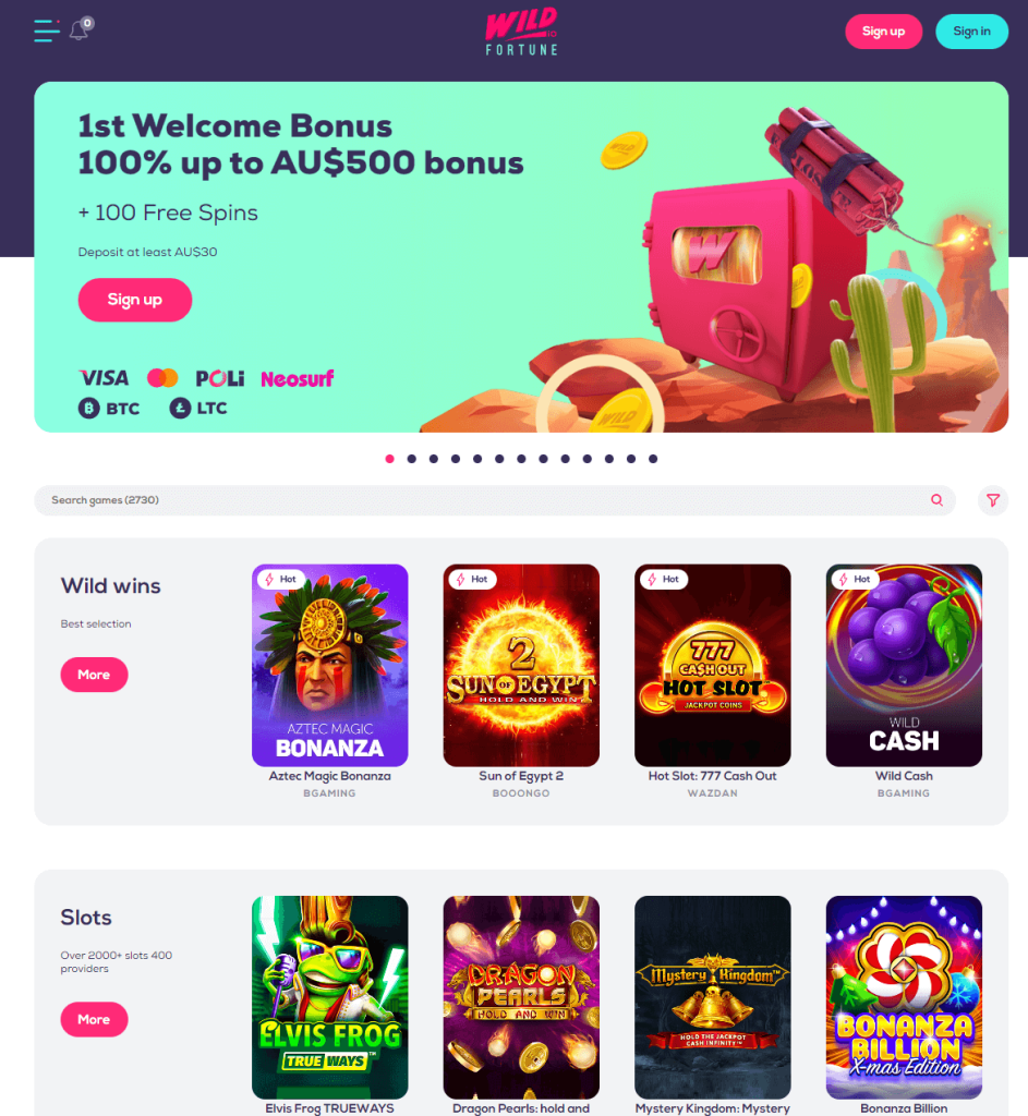 обзор wild fortune