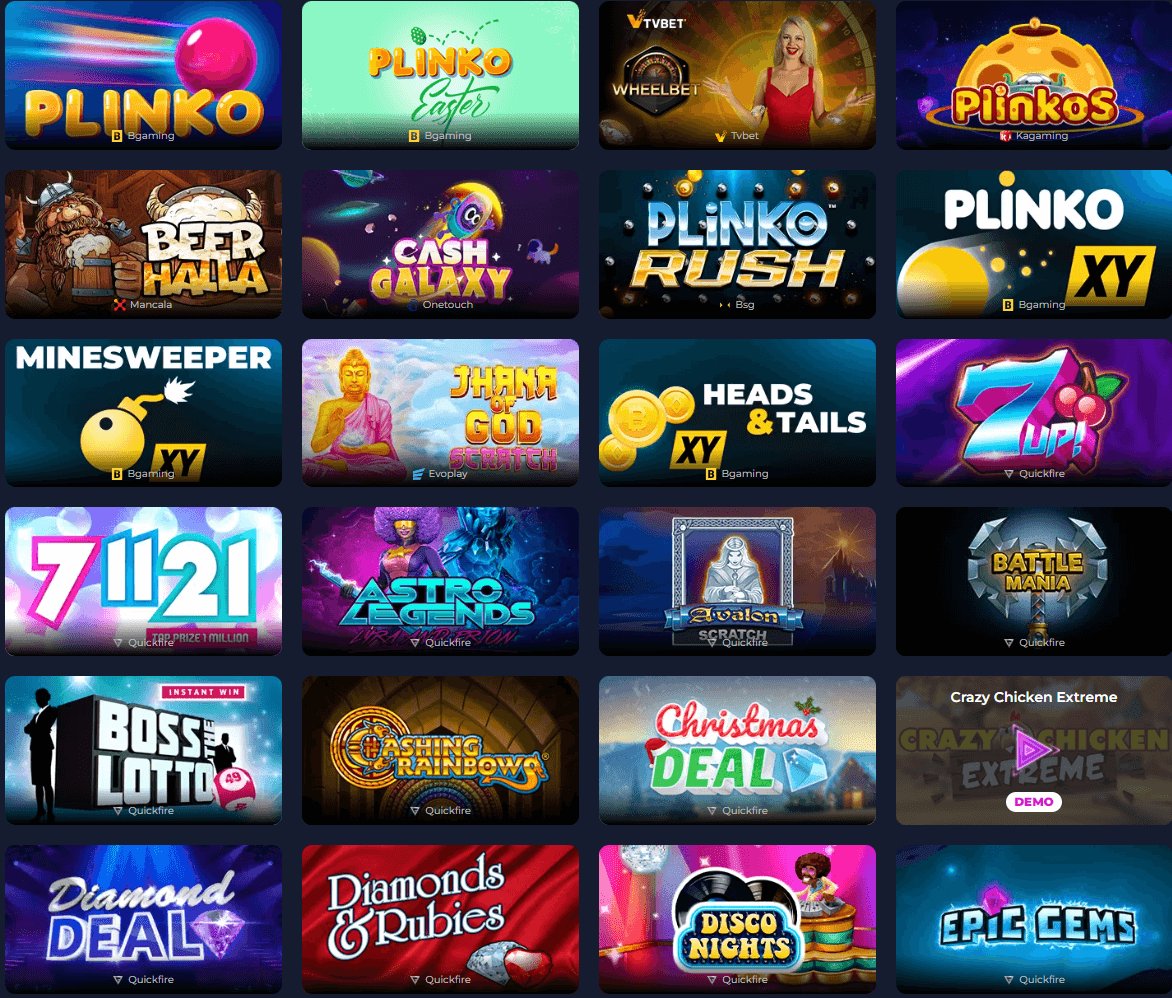 slots gallery mini games